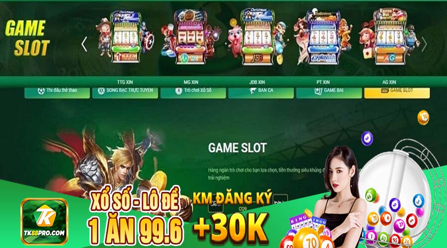 Game Slot TK88 - Review slot phổ biến nhất tại nhà cái TK88 Game slot nhà cái TK88-2